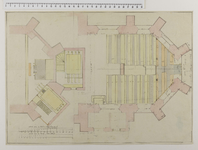 1078-1 Plattegrond van het koor van de kerk te Zeist, bestaande situatie, met aanwijzing van plannen tot uitleg daarvan ...
